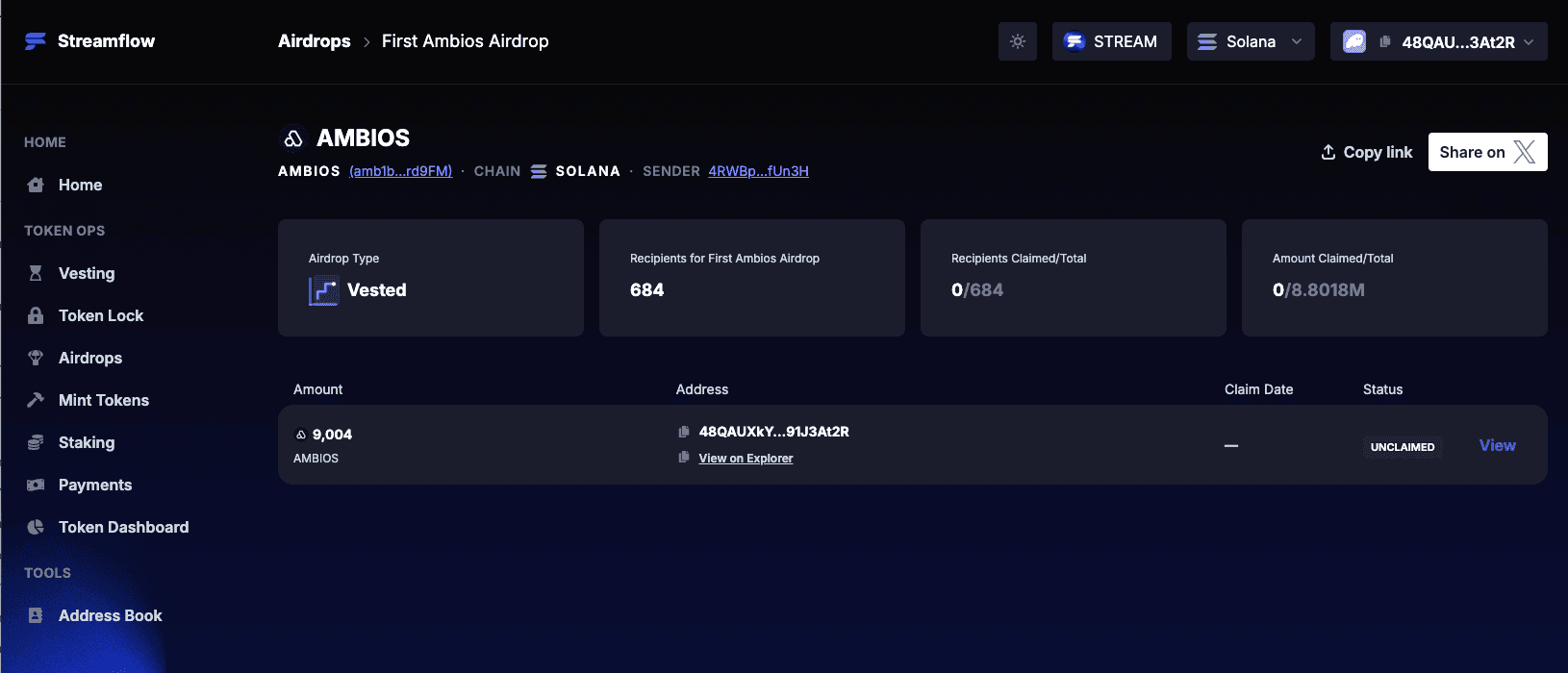 View Airdrop